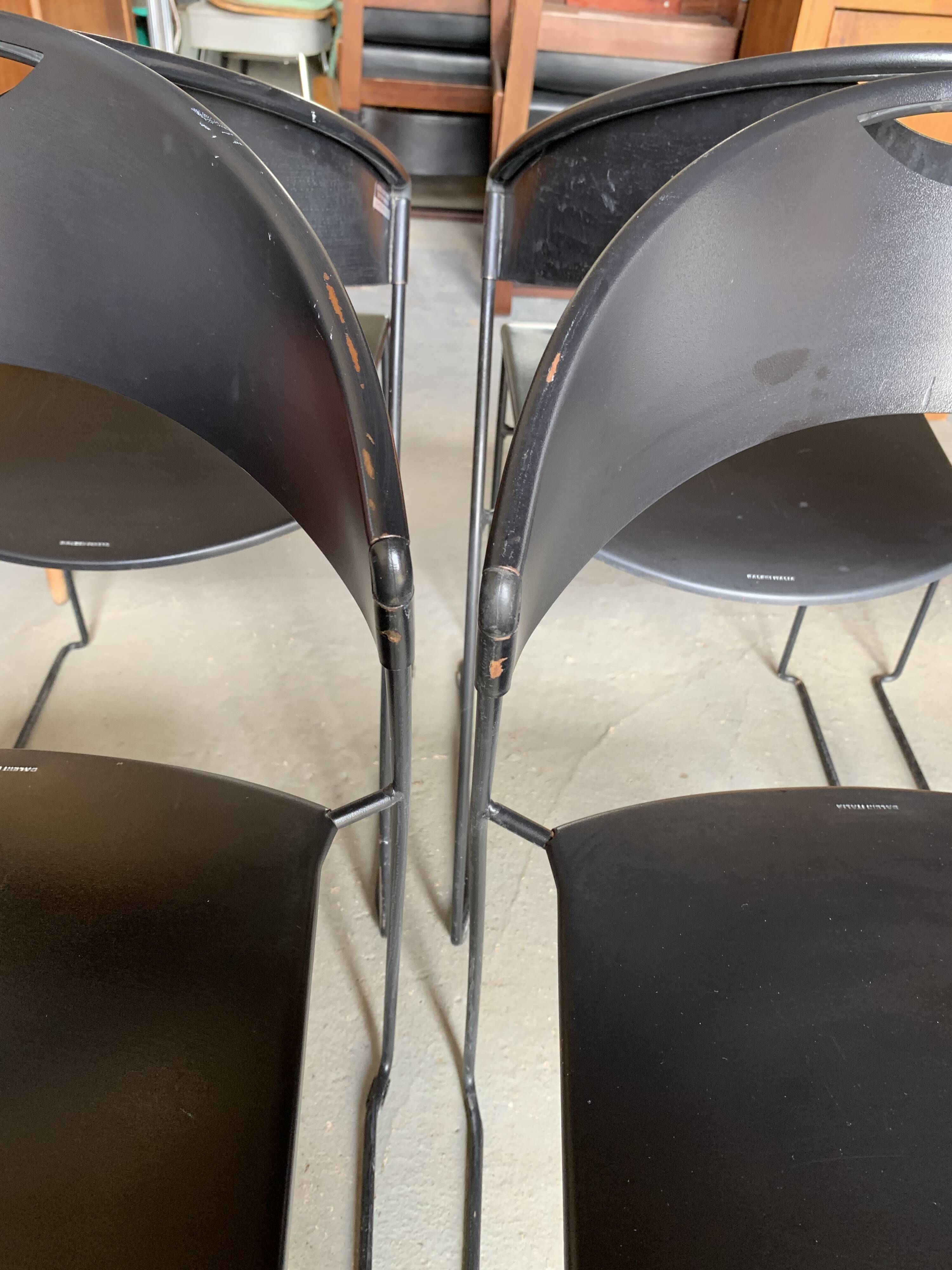 6 Baleri chairs, model Juliette - 1987 - Italy