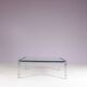 1960s coffee table with chrome frame and glass top by Hank Kwint for Metaform Netherlands
