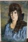 Painting on canvas, portrait of a woman, signed and dated 1926