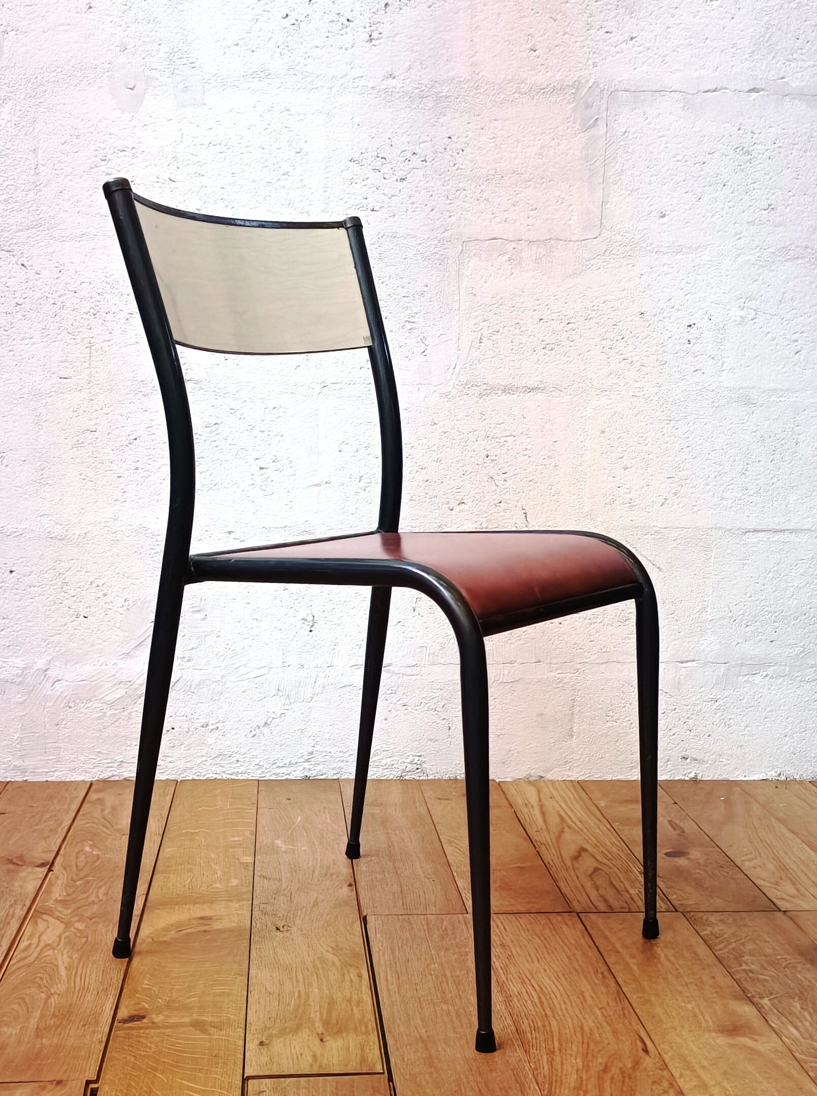 Vintage Mullca leather chair, 50s