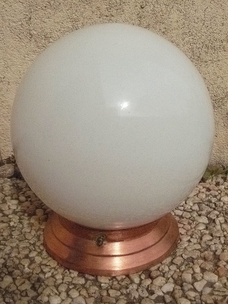 Ceiling lamp white opaline ball
