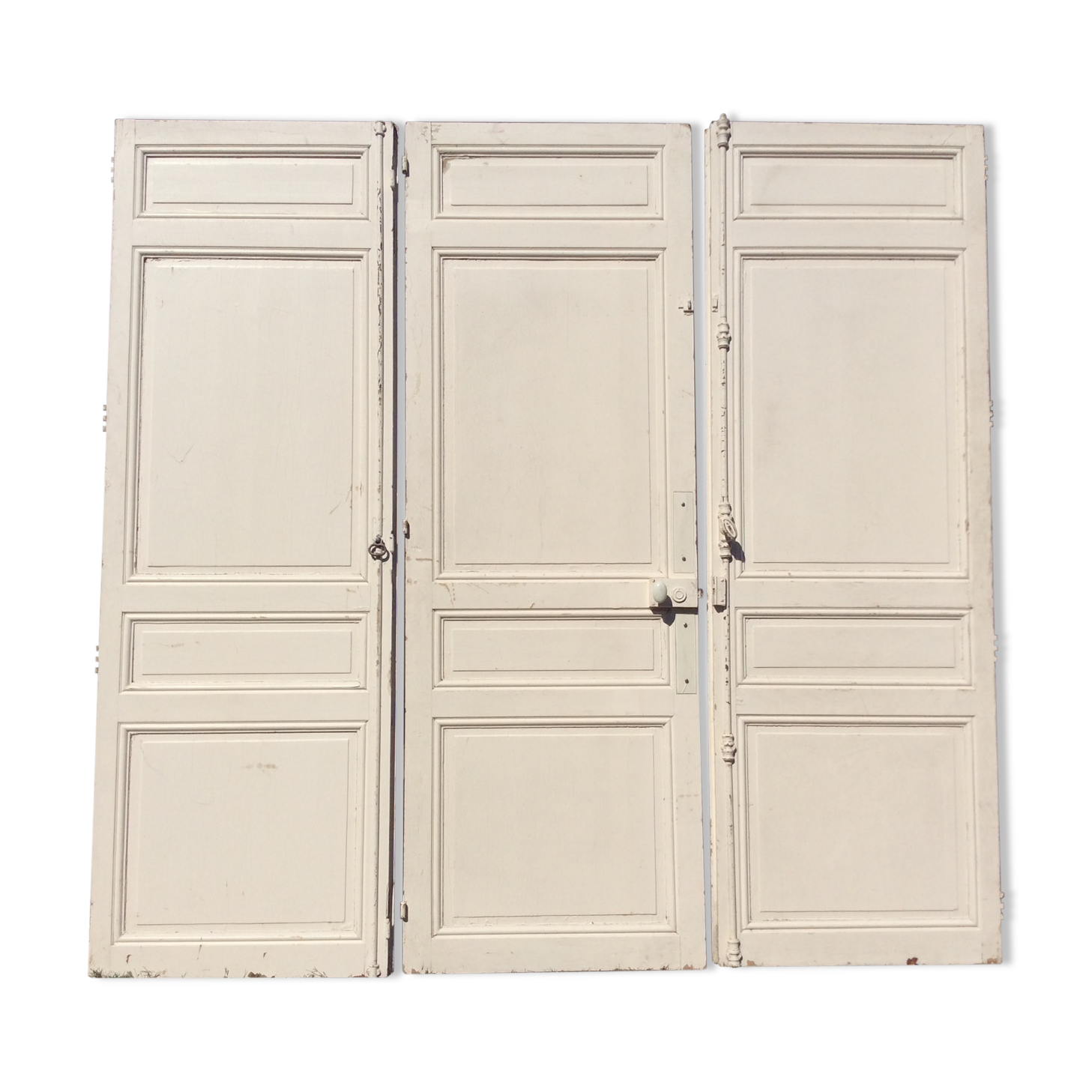 Set of 3 old separation doors