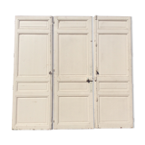 Set of 3 old separation doors