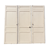 Set of 3 old separation doors