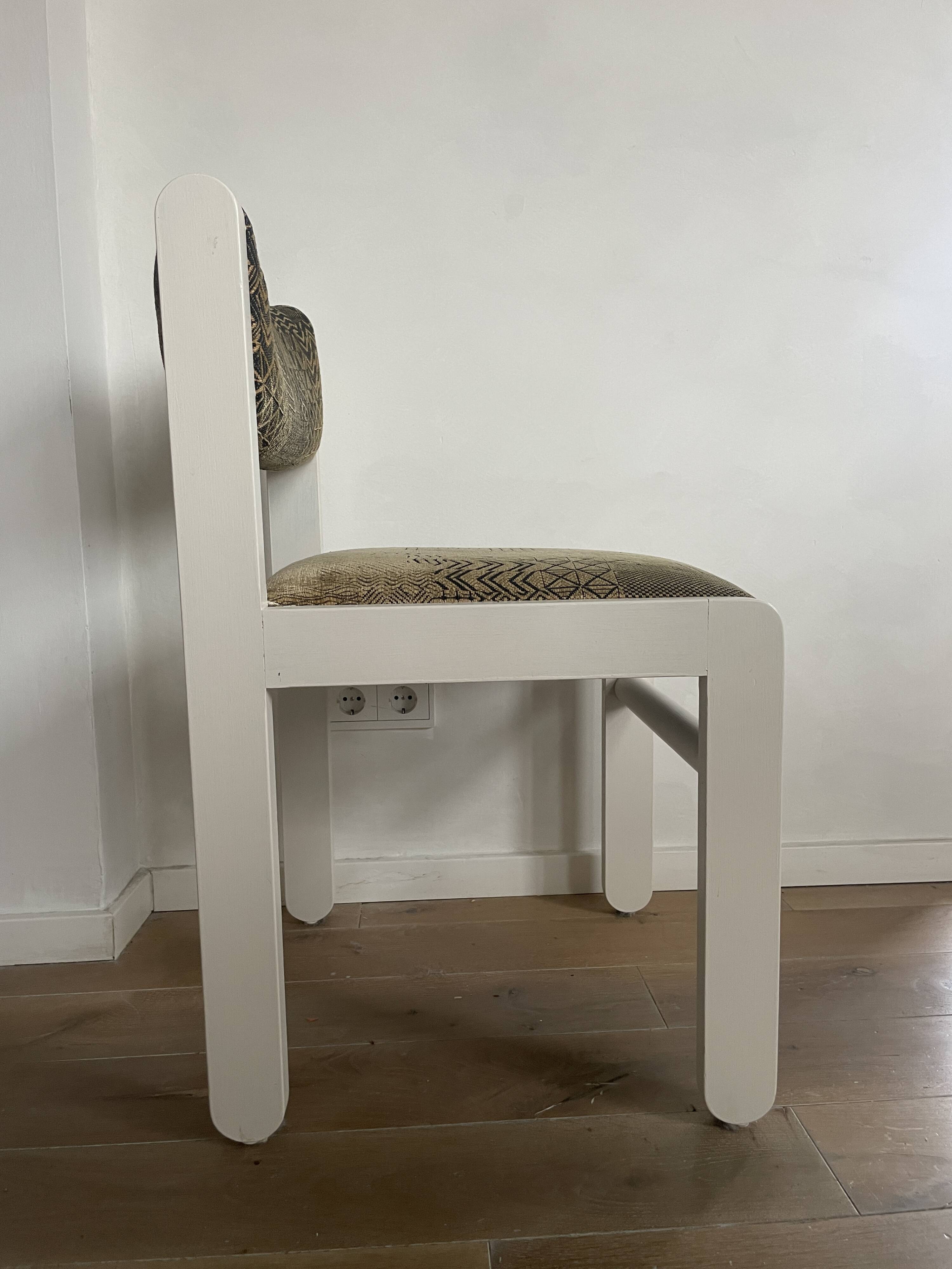 Set of 6 chairs 1980 Scandinavian style