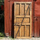 Ancient pine gate, regional folk art, 19th century