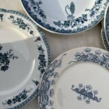 Set of 6 mismatched iron earth flat plates