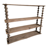 Reel shelf fully stripped raw wood