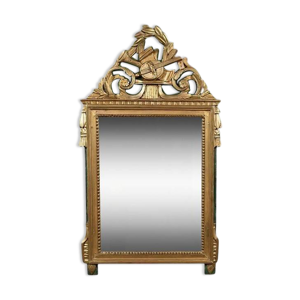 Miroir en bois doré, - xvi