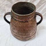 Engraved copper jar, Iran 19th century, Persia