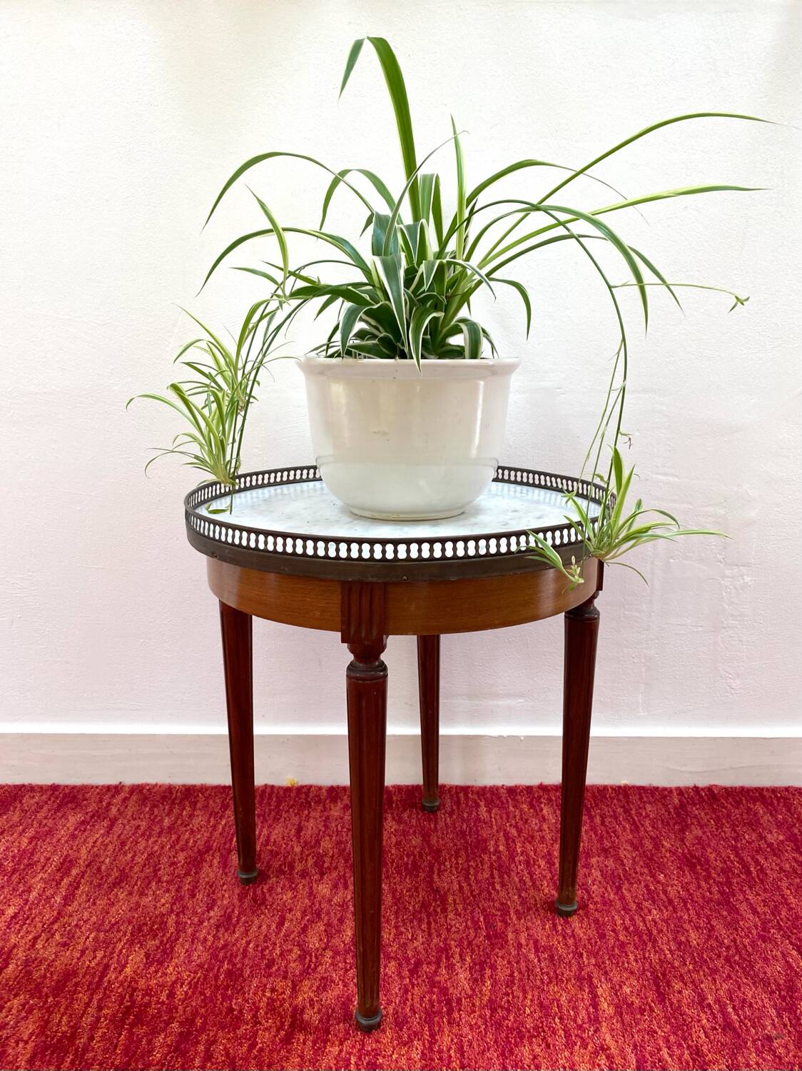 Antique Louis XVI style bouillotte table