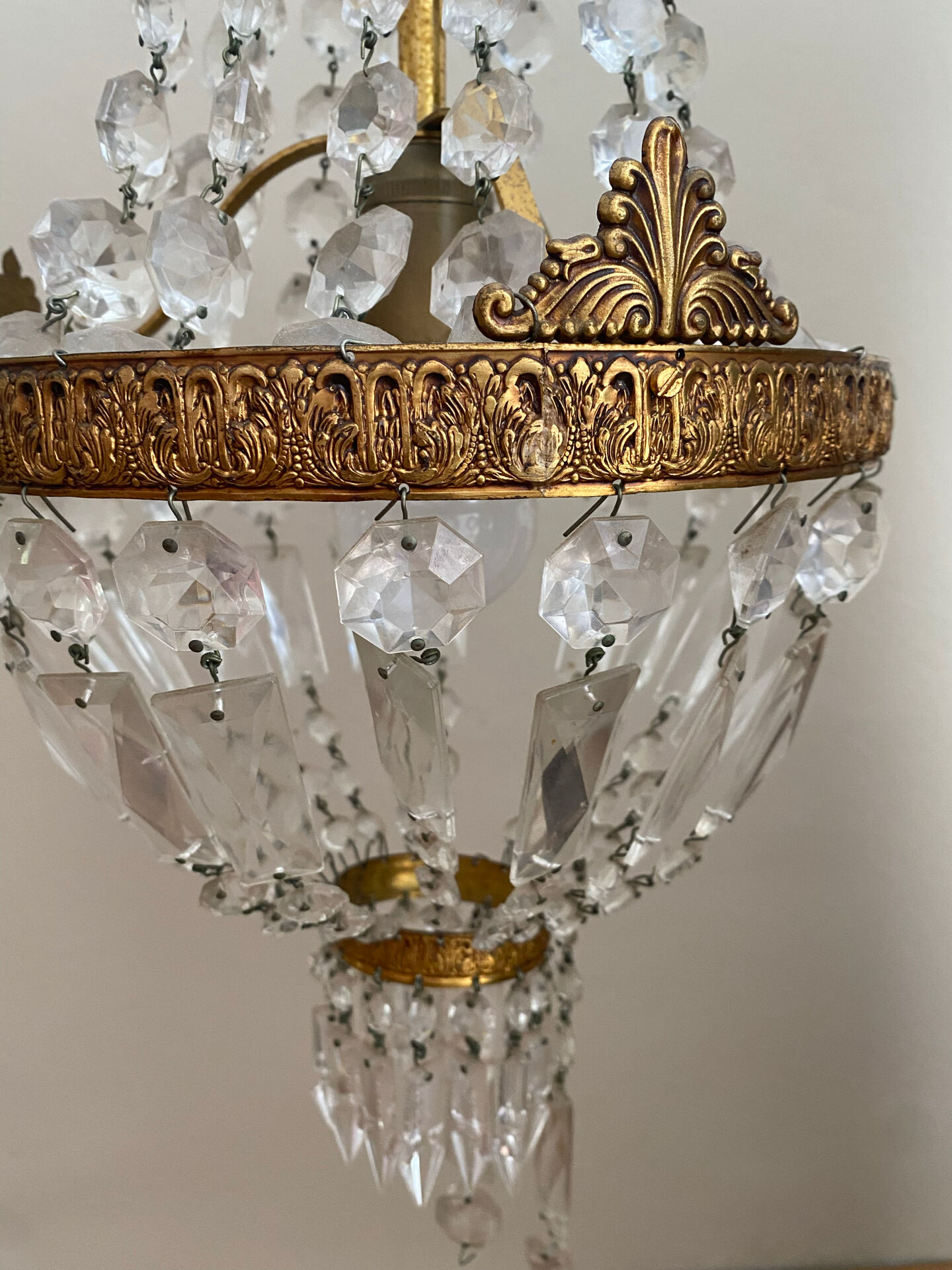Antique balloon chandelier