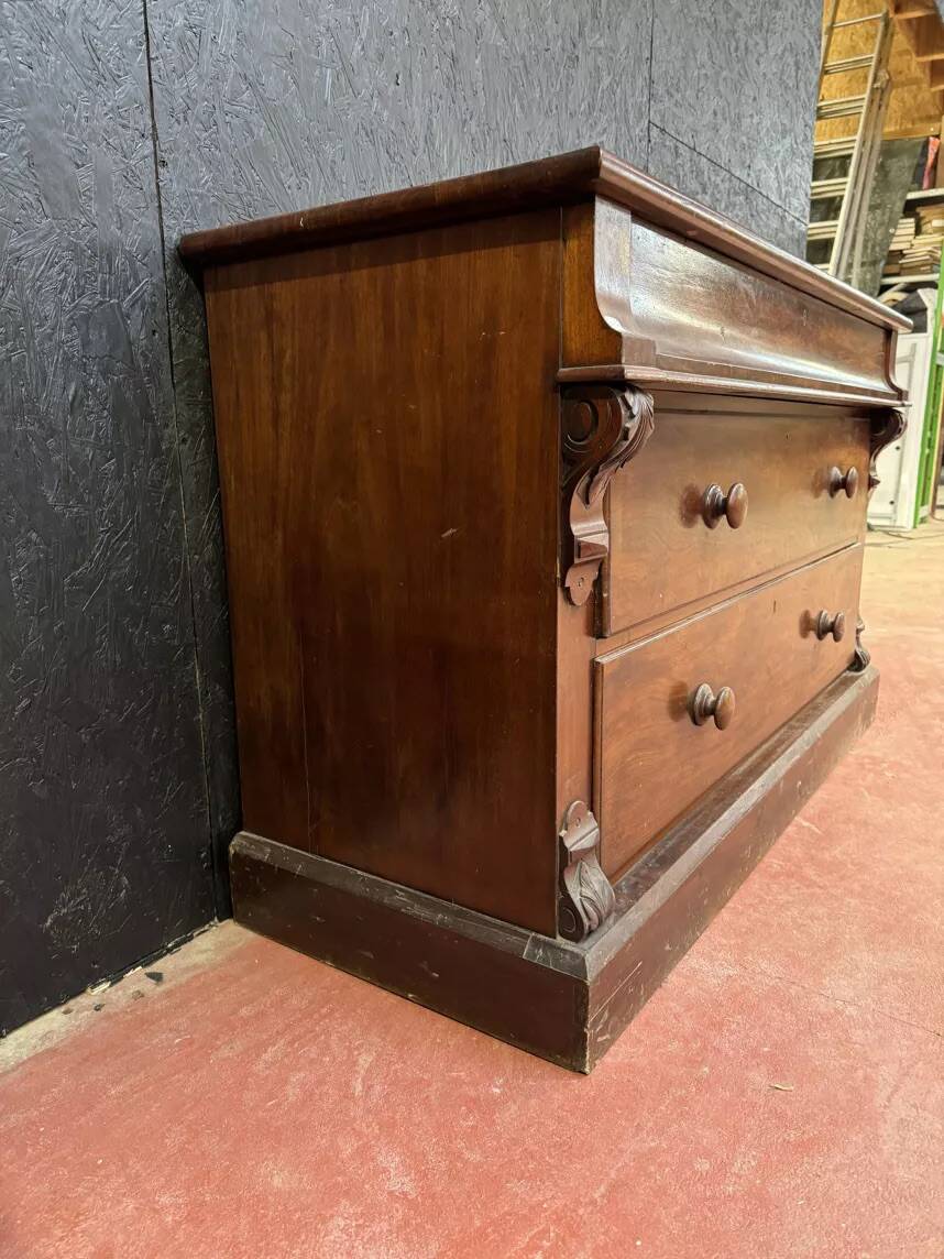 Large English commode in mahogany - Early 20th century