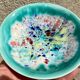 Salad bowl dessert service & 8 ramekins sandstone from the vintage Morvan 70s