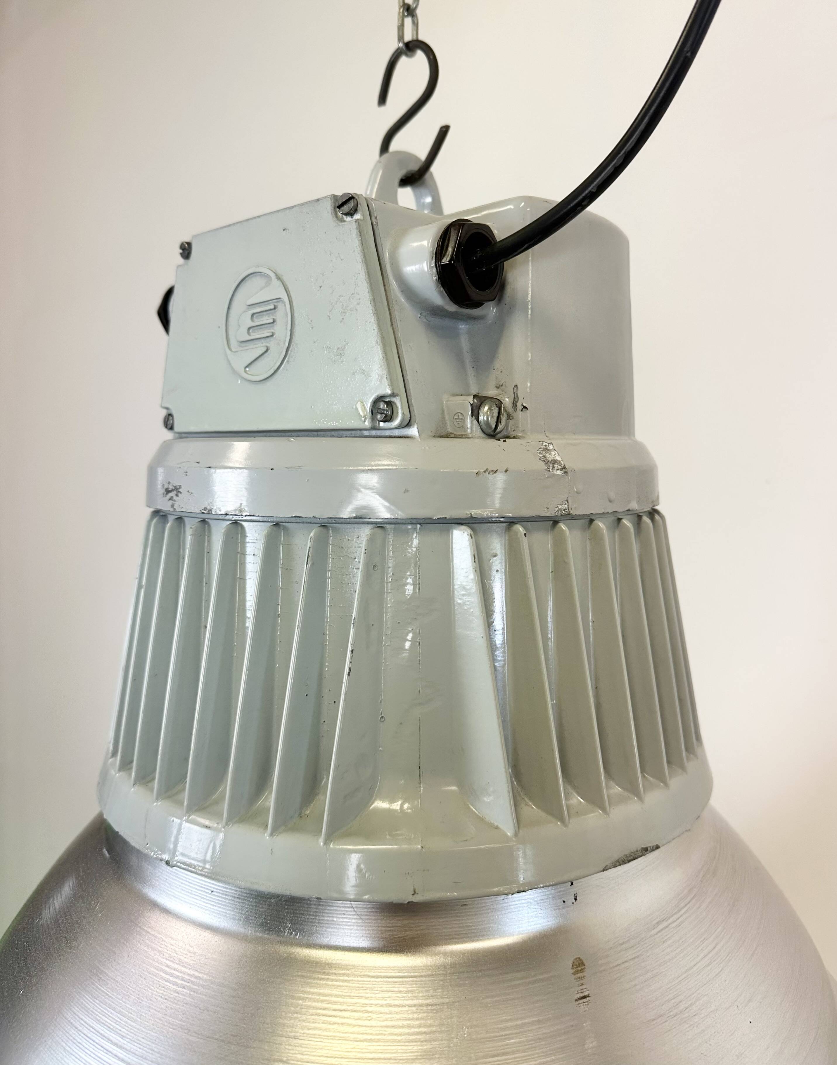 Large Industrial Aluminium Pendant Light from Elektrosvit, 1960s