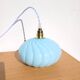 Lampe baladeuse vintage en opaline bleue