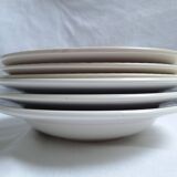 Vintage blue soup plates