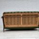 1960s, Danish 2-seater sofa, furniture wool, beech wood, original.