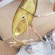 Three gold bronze sconces
