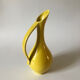 Vintage yellow ceramic decanter