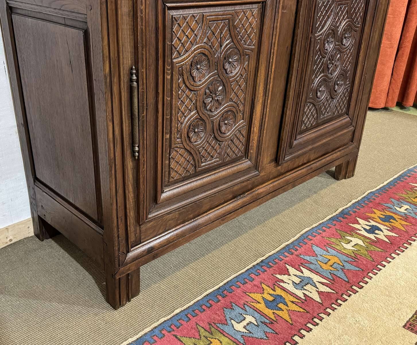 18th-century oak wardrobe