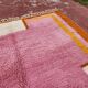 Large pink Berber rug 290x210 cm thick Handmade – Bohemian chic style