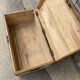 Sanded wooden trunk