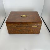 Late Biedermeier Box in Walnut and Walnut Burl, Austria, 1850s