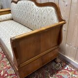 Banquette à crosses de style Louis Philippe