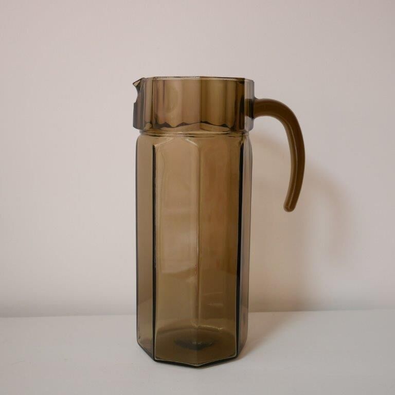 Smoked glass carafe