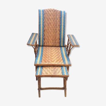 Real rattan lounge runsp chair 1930