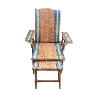 Real rattan lounge runsp chair 1930