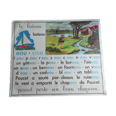 Affiche rossignol carte d'école vintage