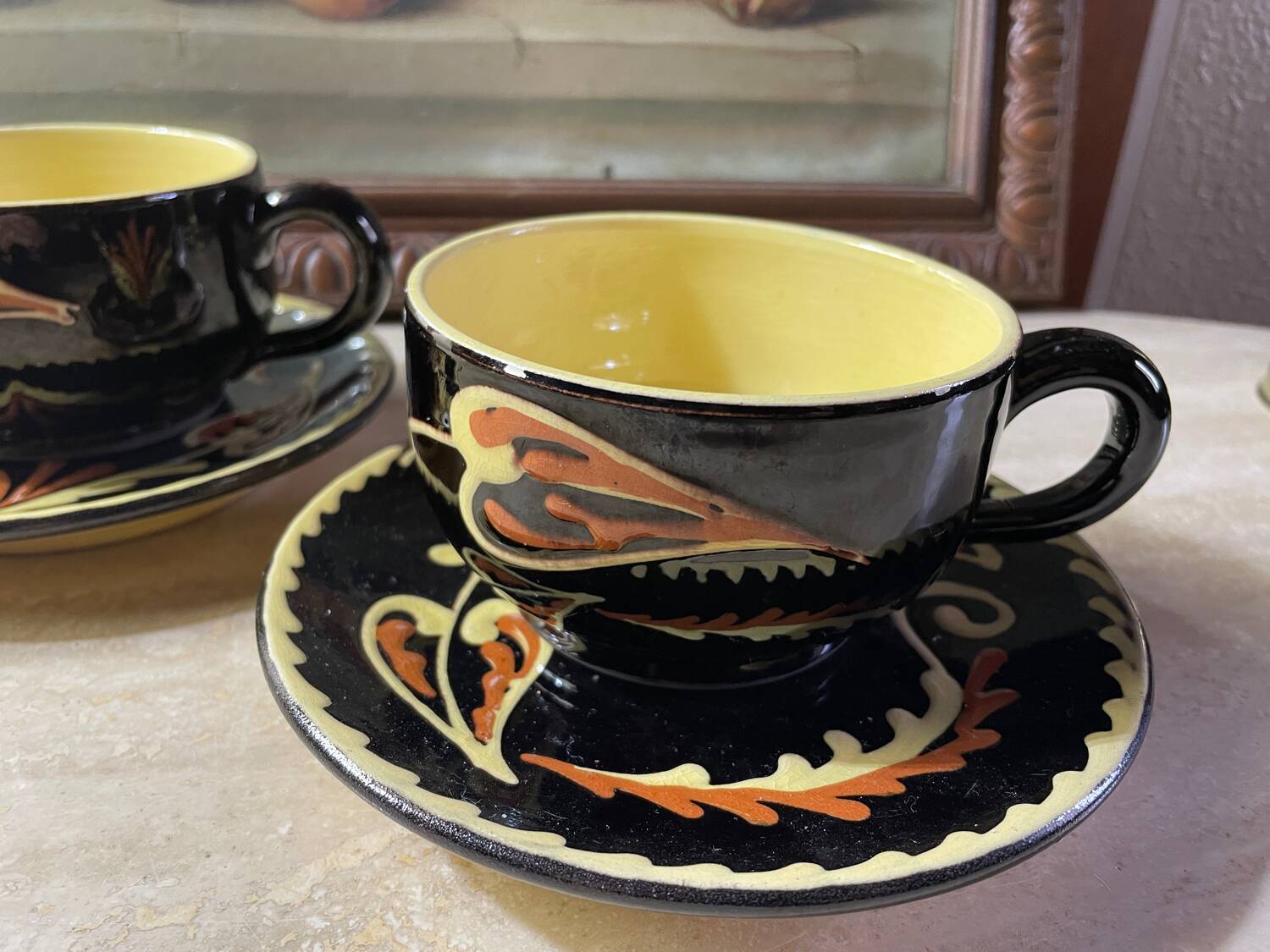 Alsatian ceramic lunch set