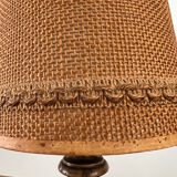 Vintage turned foot lamp
