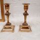 Pair brass candlesticks
