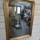 Old Louis Philippe style gilded mirror with mercury mirror
