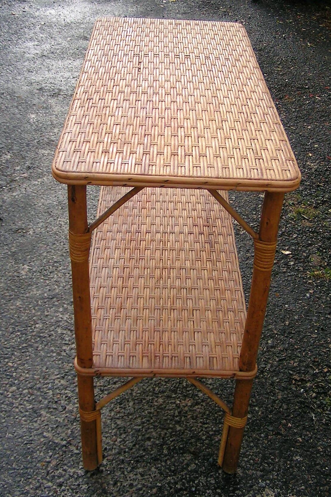 Rattan console