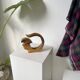 Vase sculpture en bois