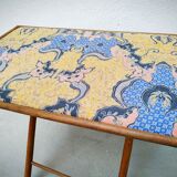 Folding table bamboo and fabric