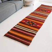 Vintage Anatolian Kilim Runner,Geometric Vintage Kilim sku-138