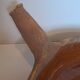 Old glazed terracotta frying pan from the 19th century.