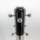 Mid-century Italian chrome & wood coat hanger