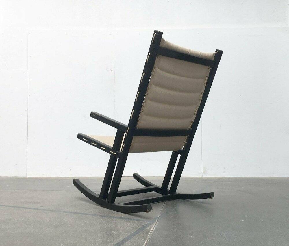 Mid-century German minimalist Safari rocking chair by Casala, 1960s.