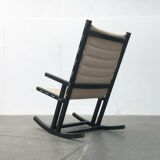 Mid-century German minimalist Safari rocking chair by Casala, 1960s.