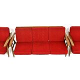 Salon set "Cigar chair GE 240" Hans J. Wegner Denmark, 1960