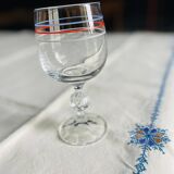 Set of 6 Bohemian crystal glasses