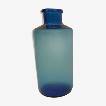 Old blue glass pharmacy jar