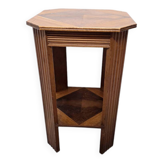 French Art Deco Octagon Side Table, 1930s