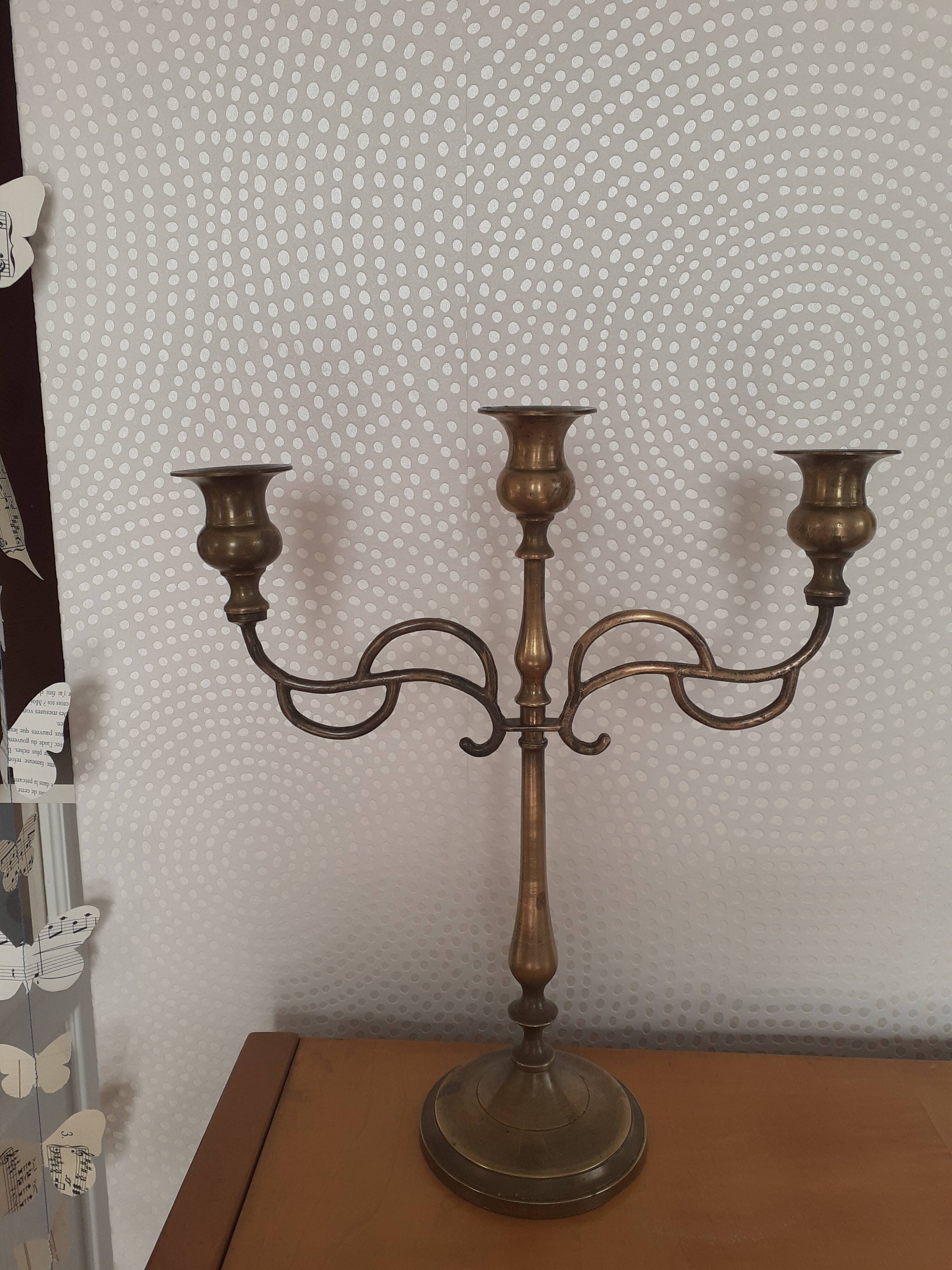 Chandelier ancien trois feux